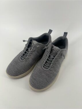 Men's 38 Woolloomooloo Sneakers- Grey Australian Merino Wool, slip ons
